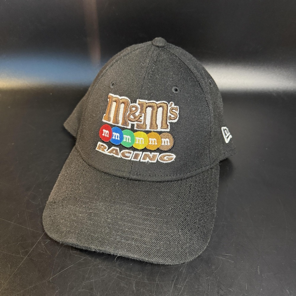 New Era M&M's Racing Kyle Busch 18 Black Polyester Baseball Cap Mens‎ OSFM